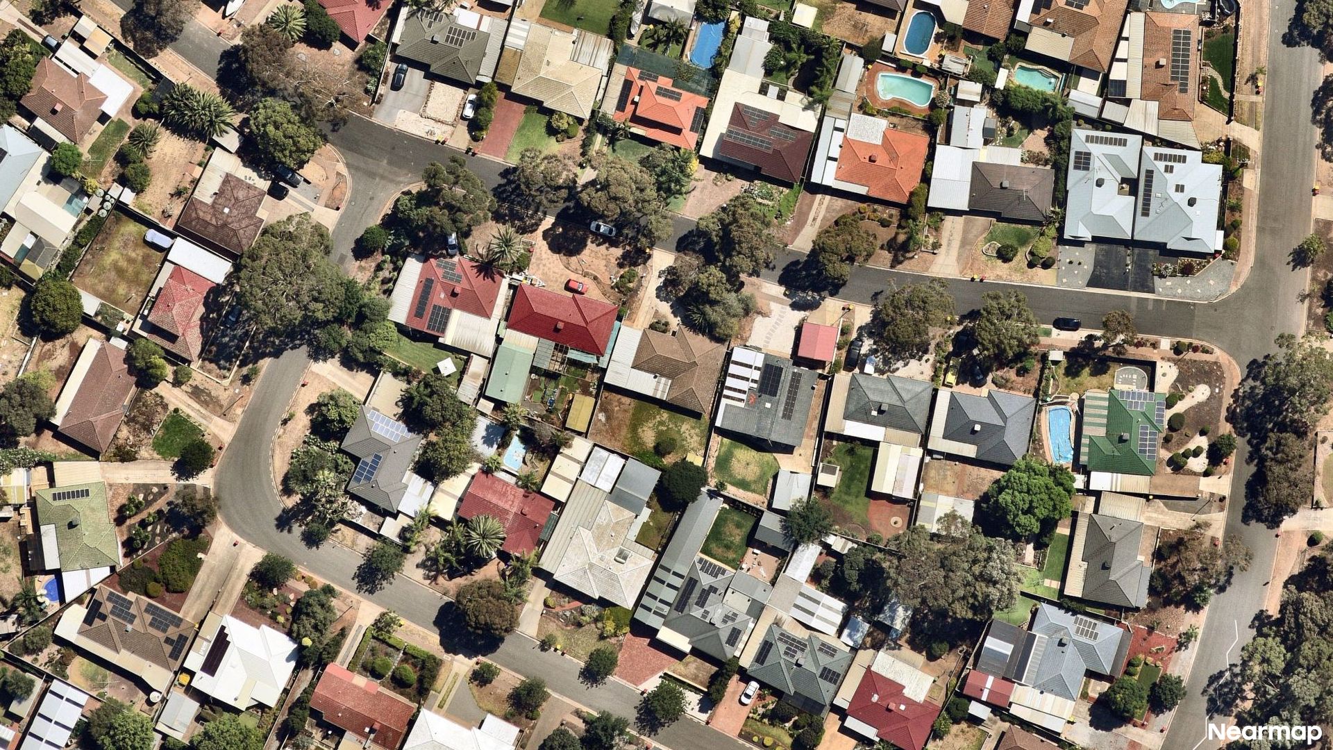 Vertical aerial view
