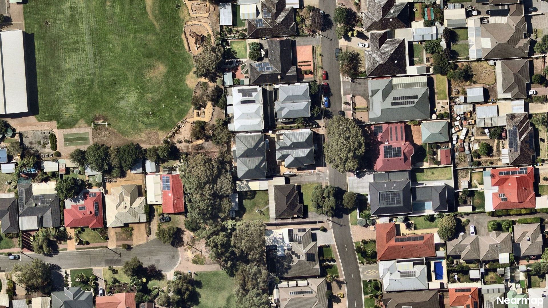 Vertical aerial view