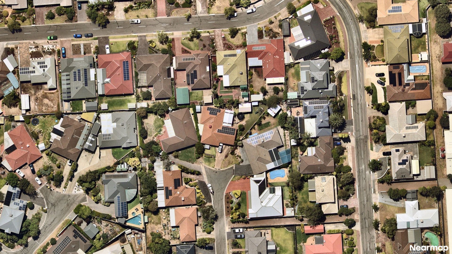 Vertical aerial view