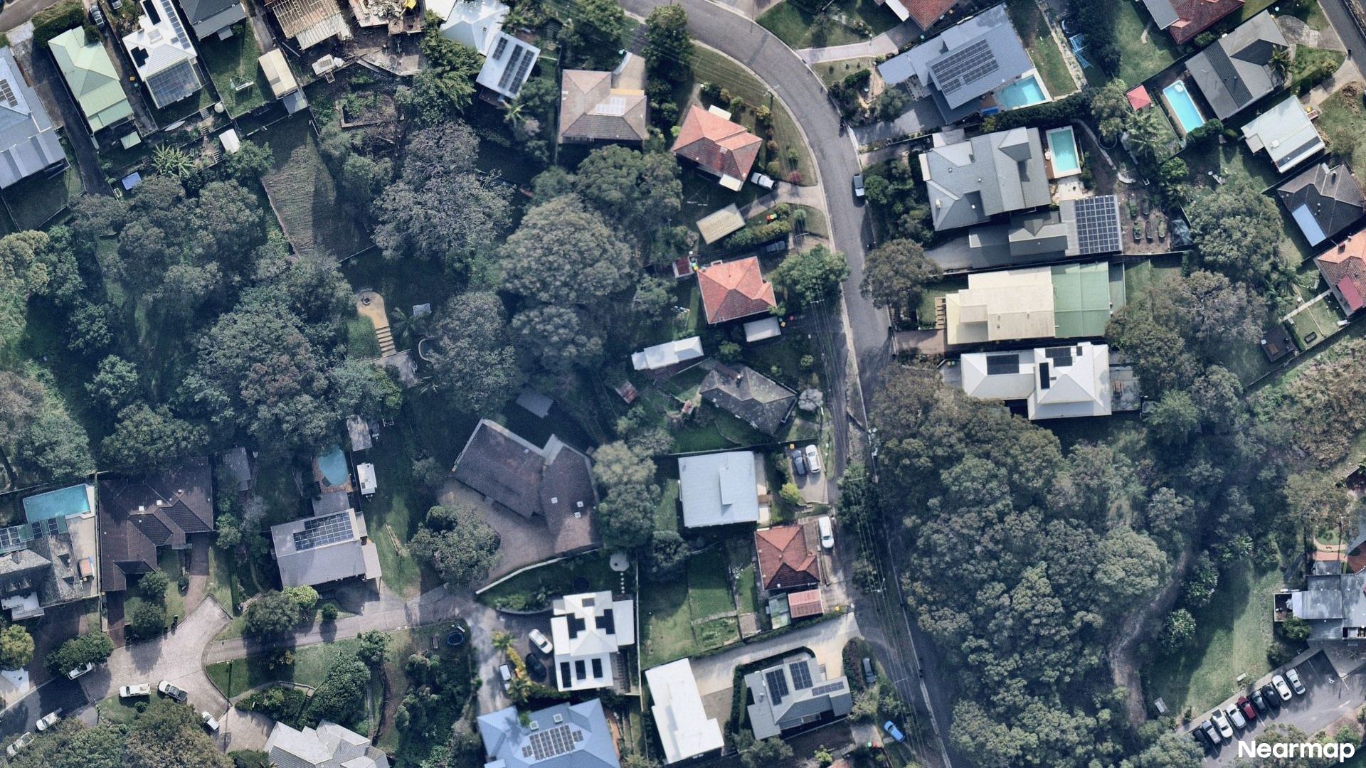 Vertical aerial view