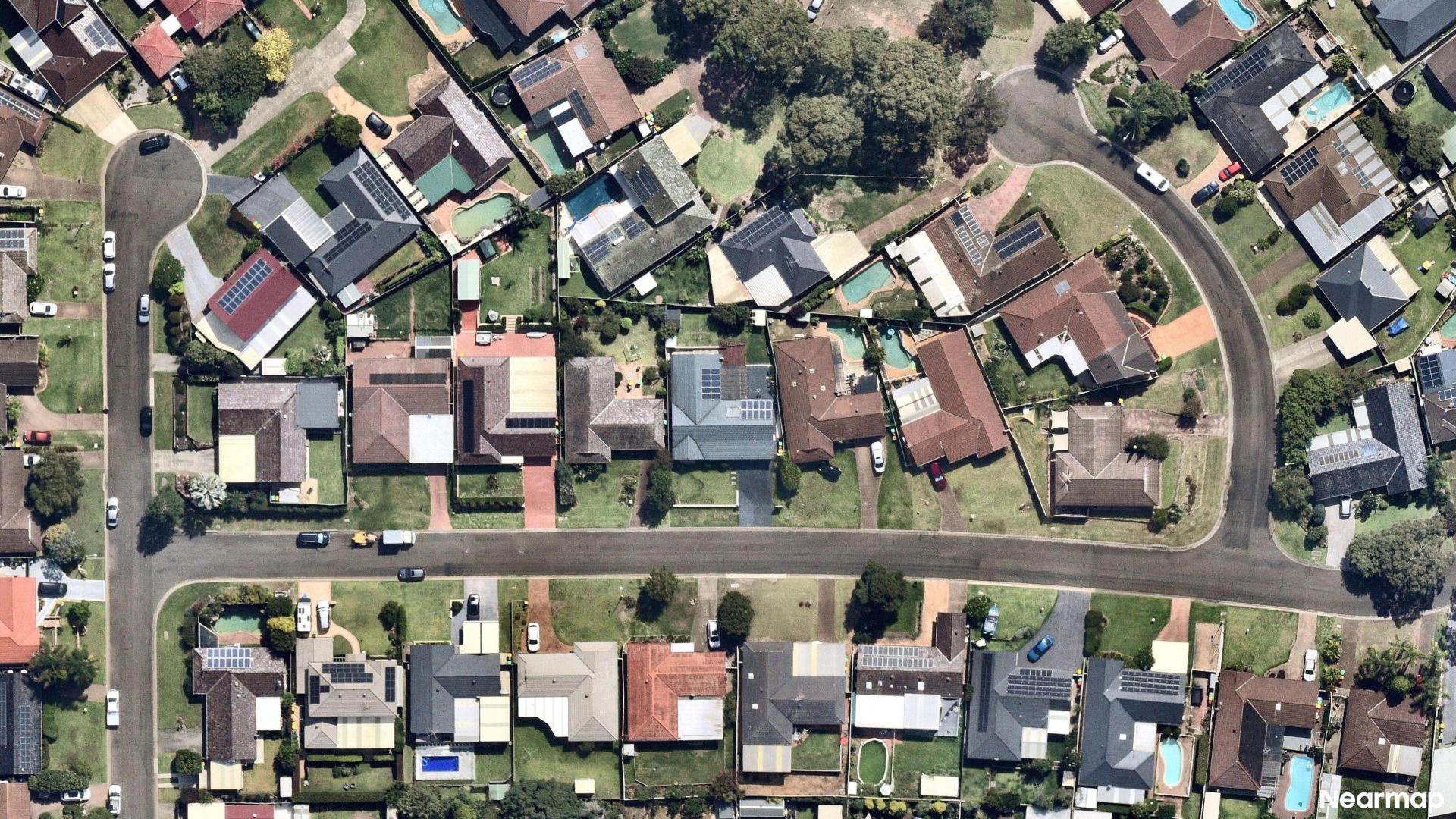 Vertical aerial view