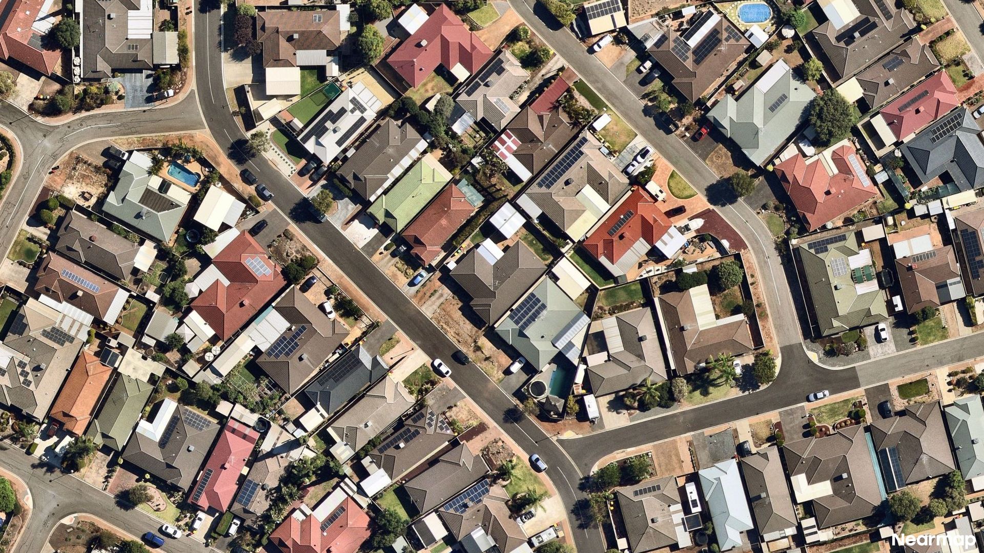 Vertical aerial view
