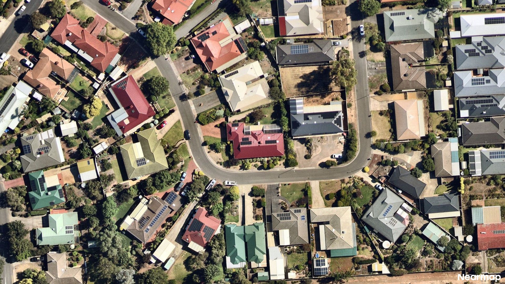 Vertical aerial view