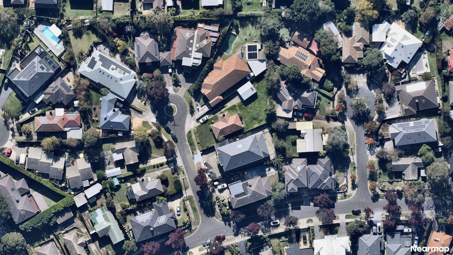 Vertical aerial view
