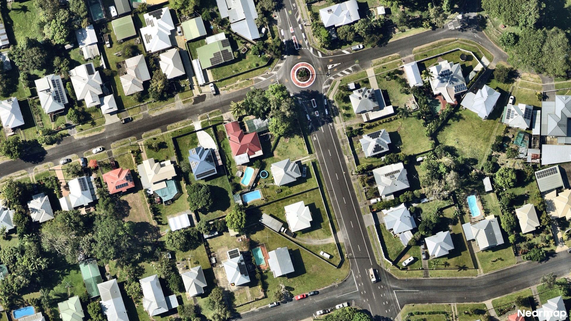 Vertical aerial view