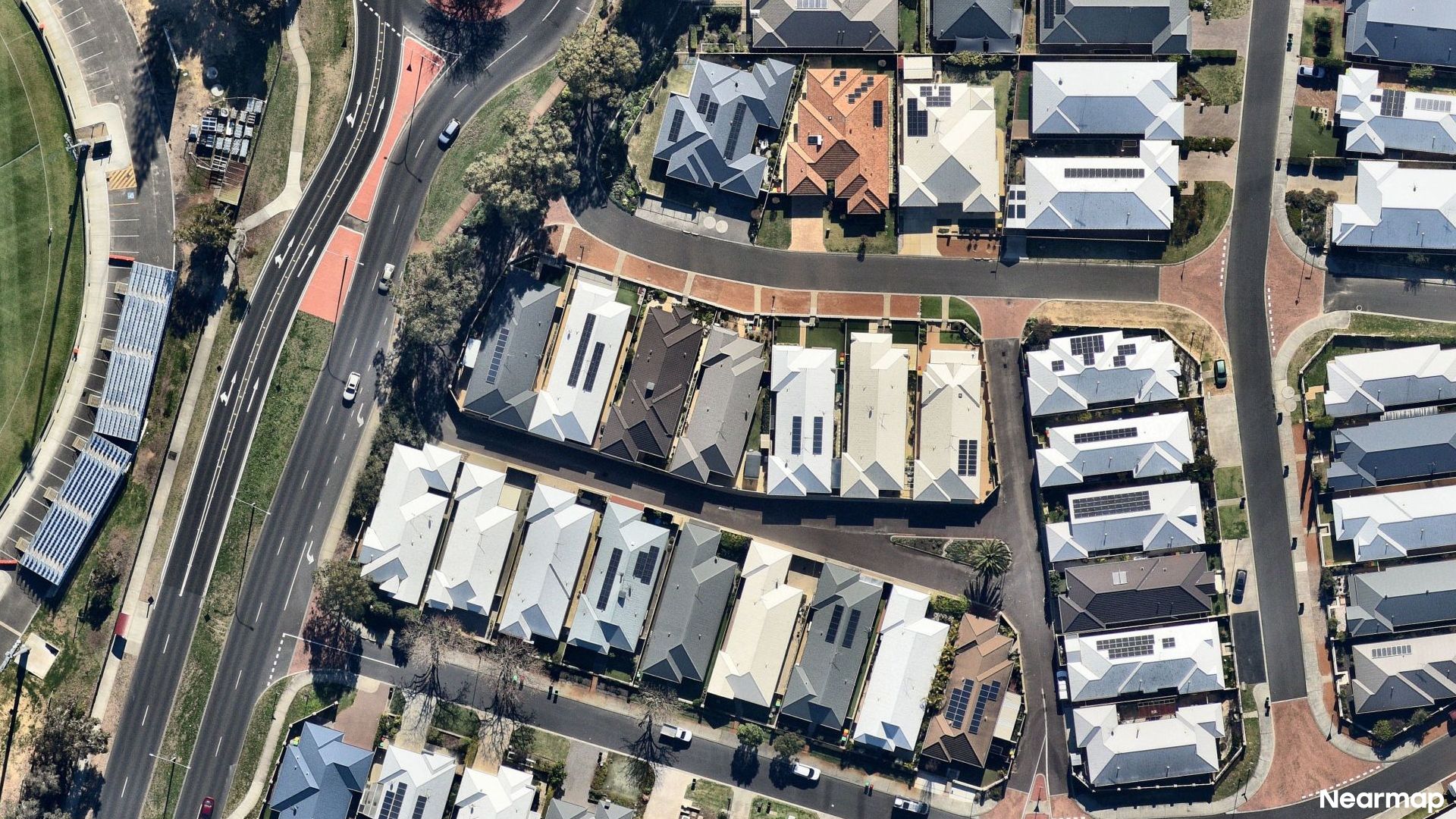 Vertical aerial view