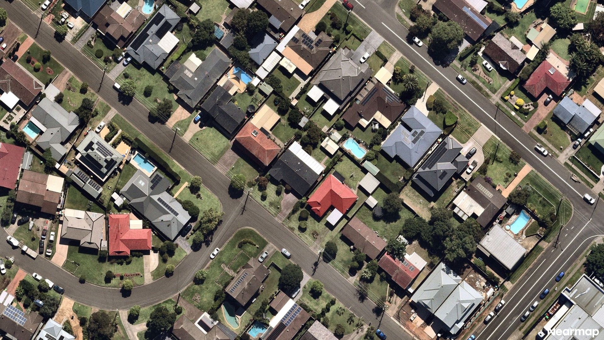 Vertical aerial view