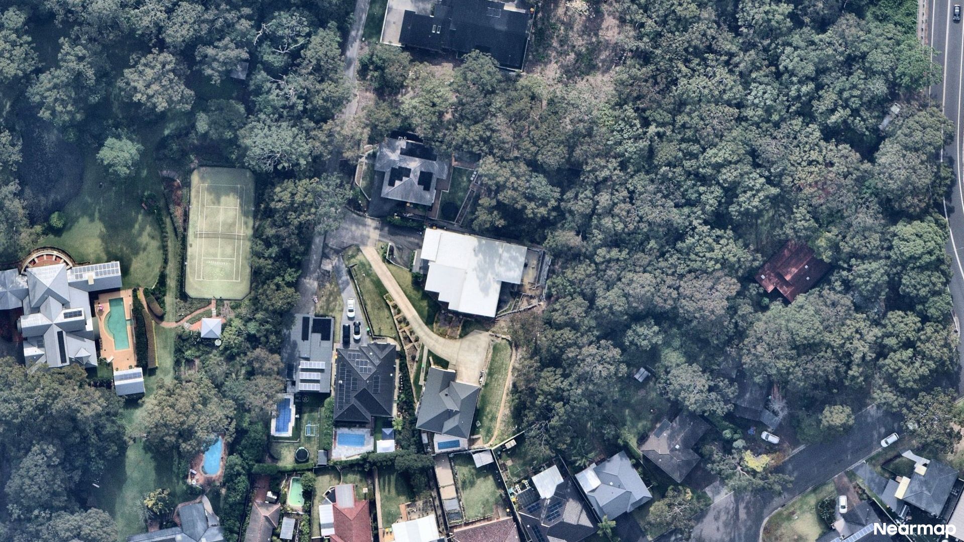 Vertical aerial view