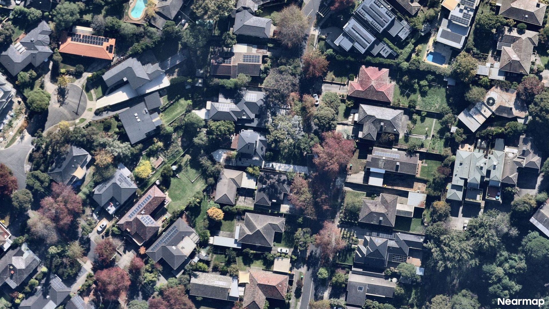 Vertical aerial view