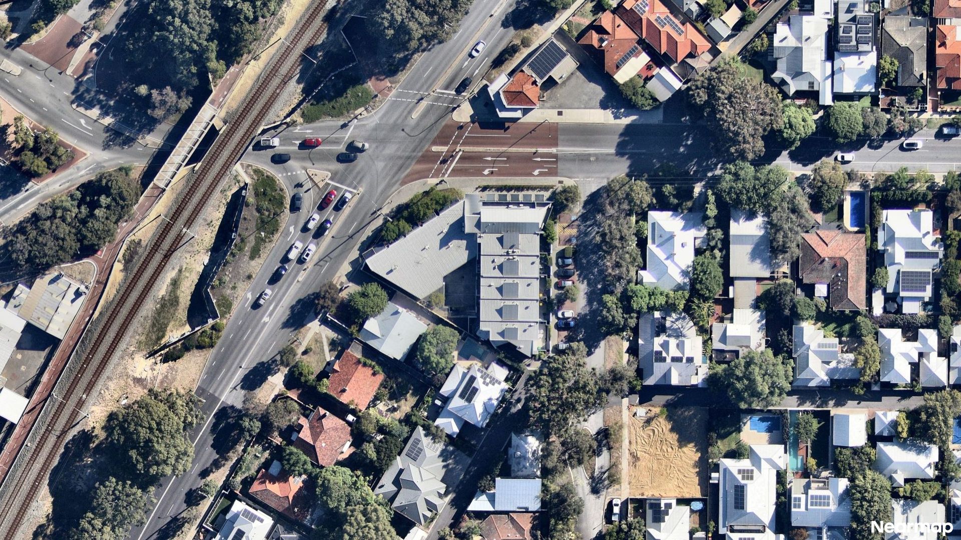 Vertical aerial view
