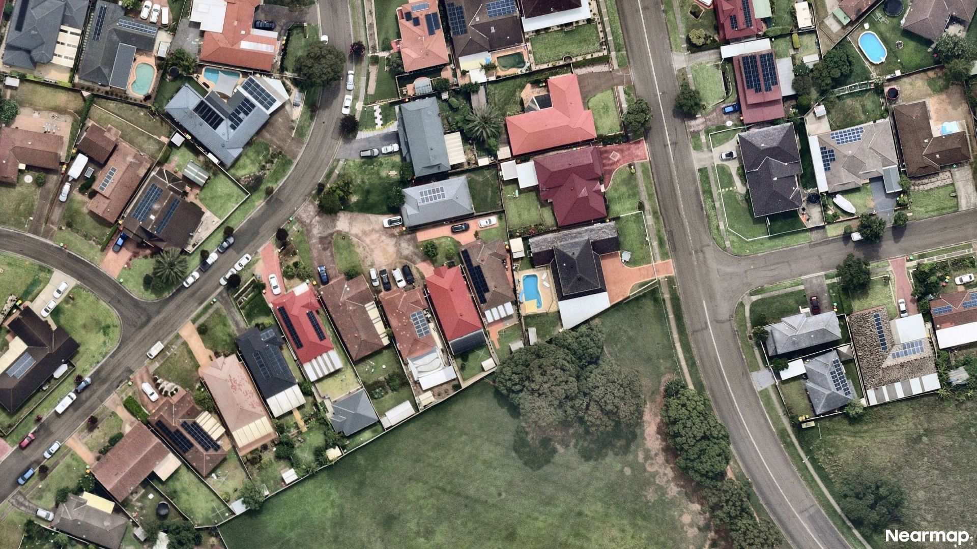 Vertical aerial view