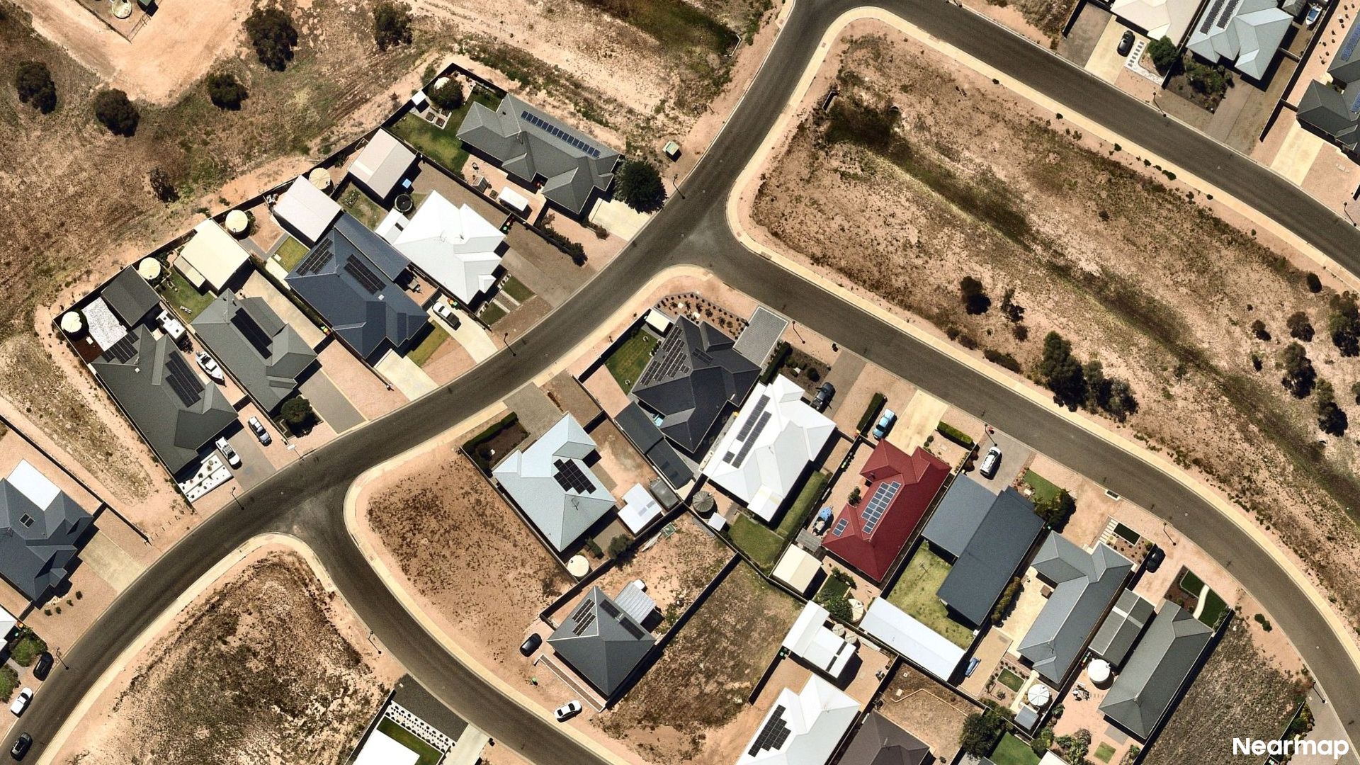 Vertical aerial view