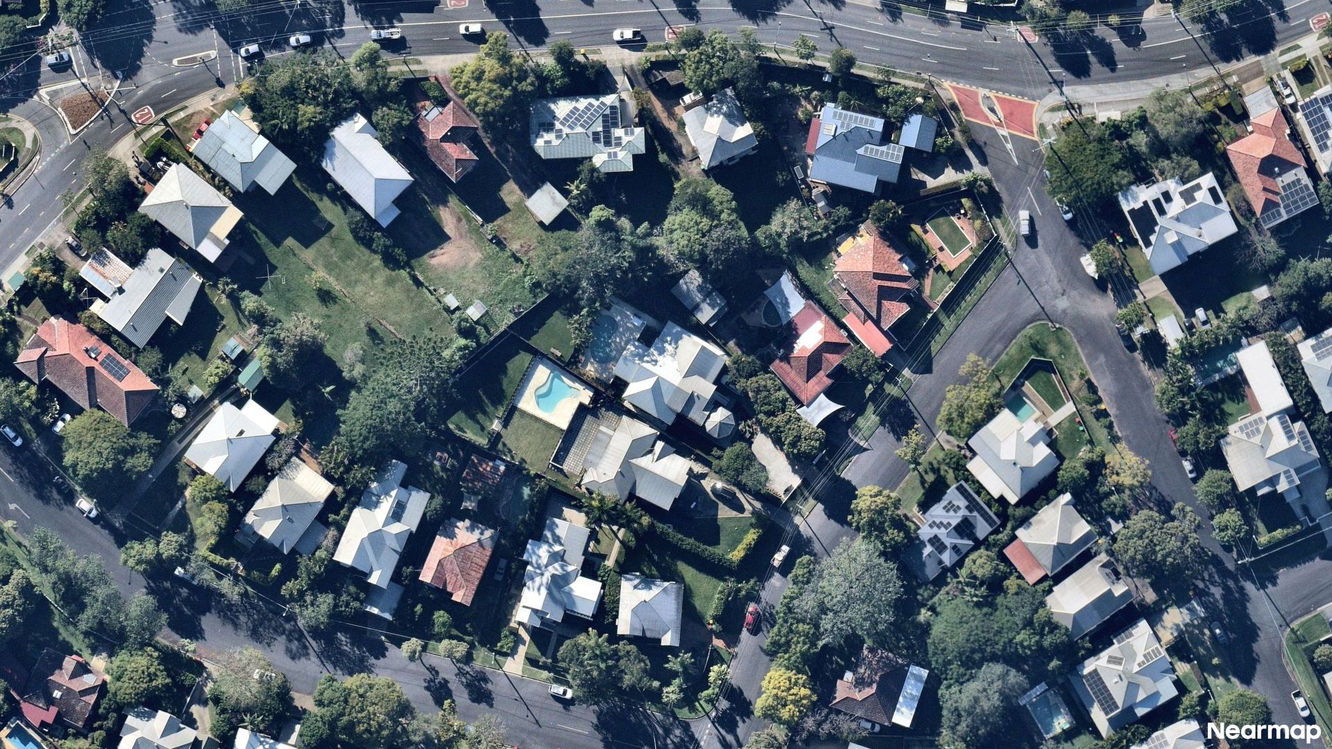 Vertical aerial view