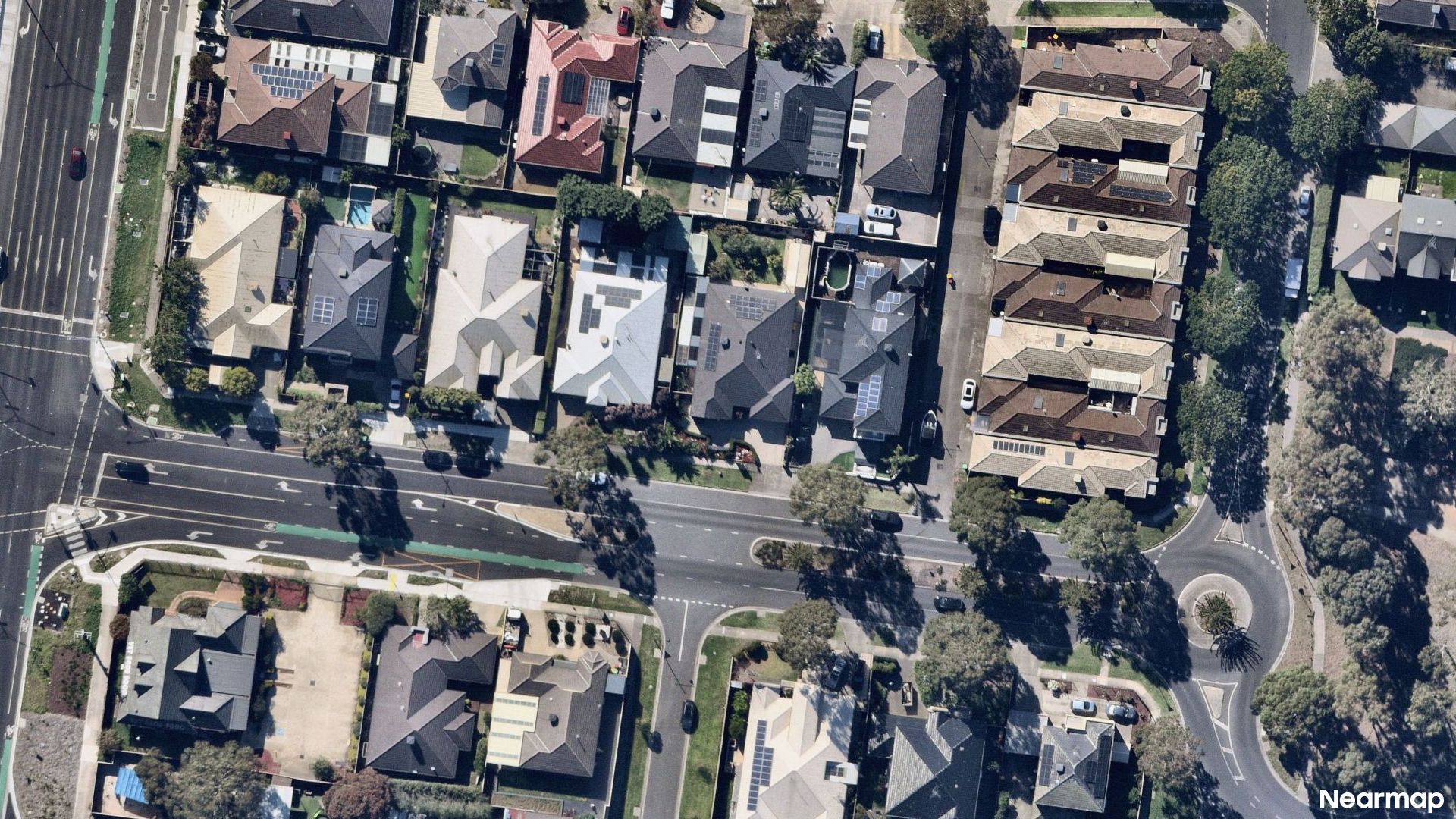 Vertical aerial view