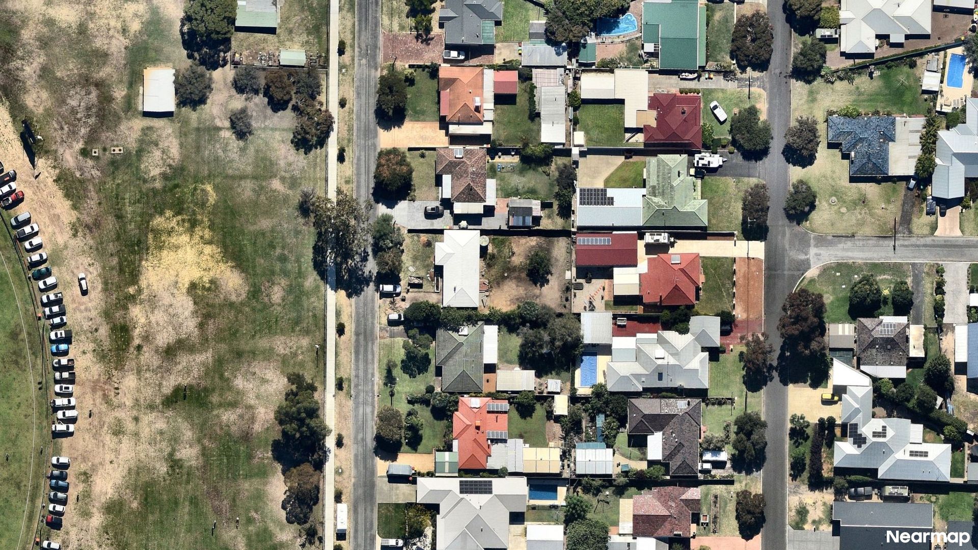Vertical aerial view