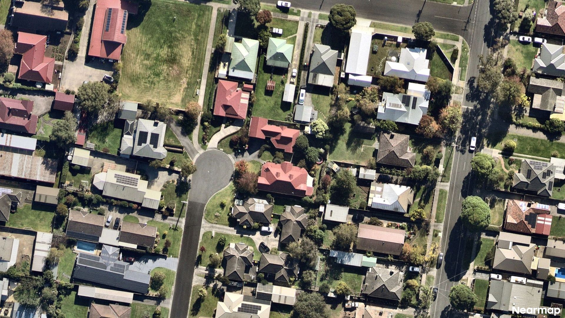Vertical aerial view