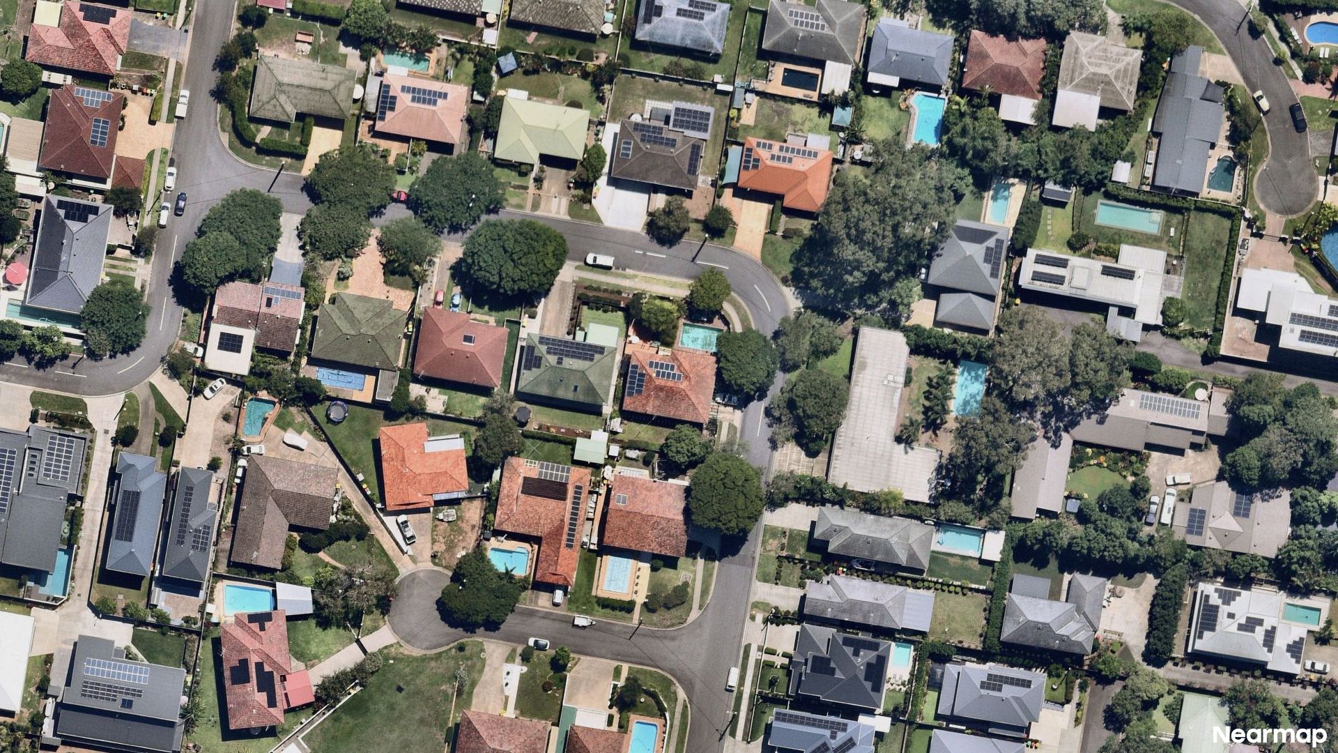 Vertical aerial view