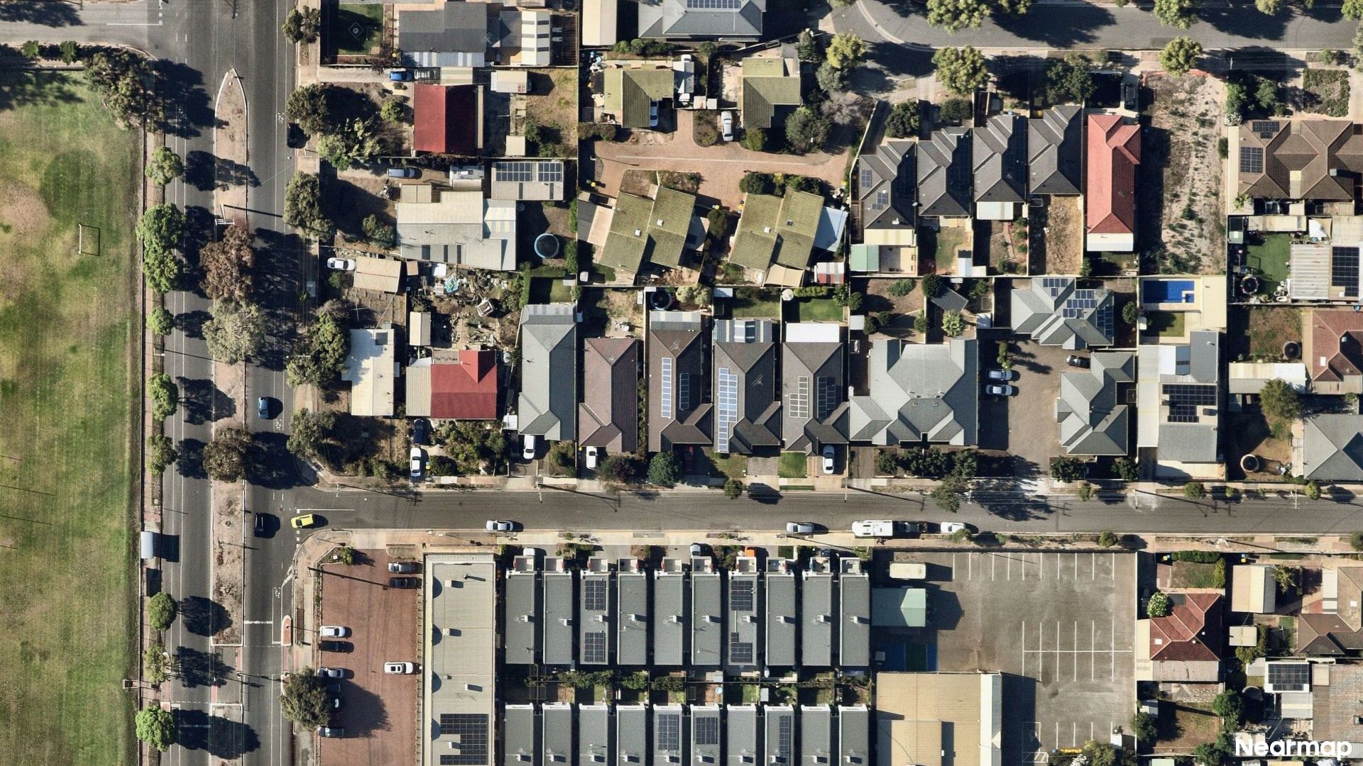 Vertical aerial view