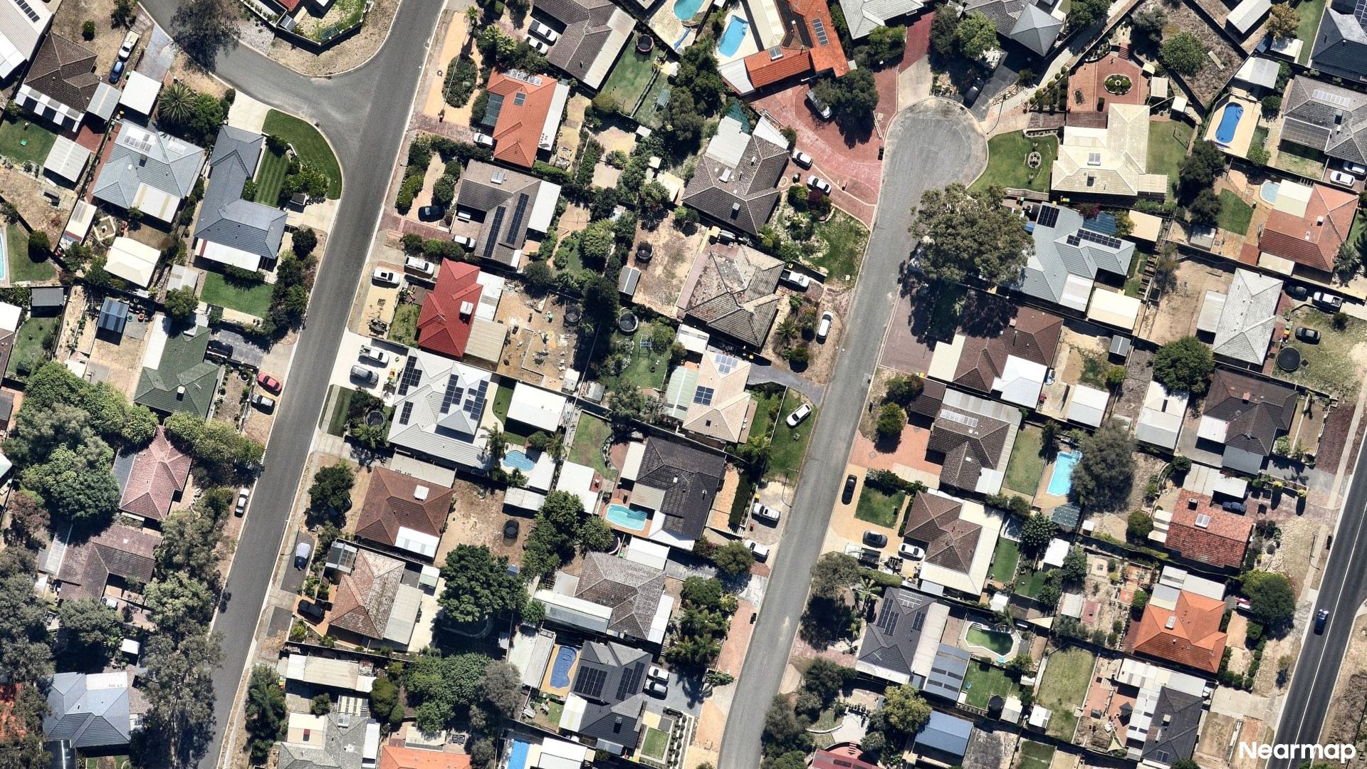 Vertical aerial view