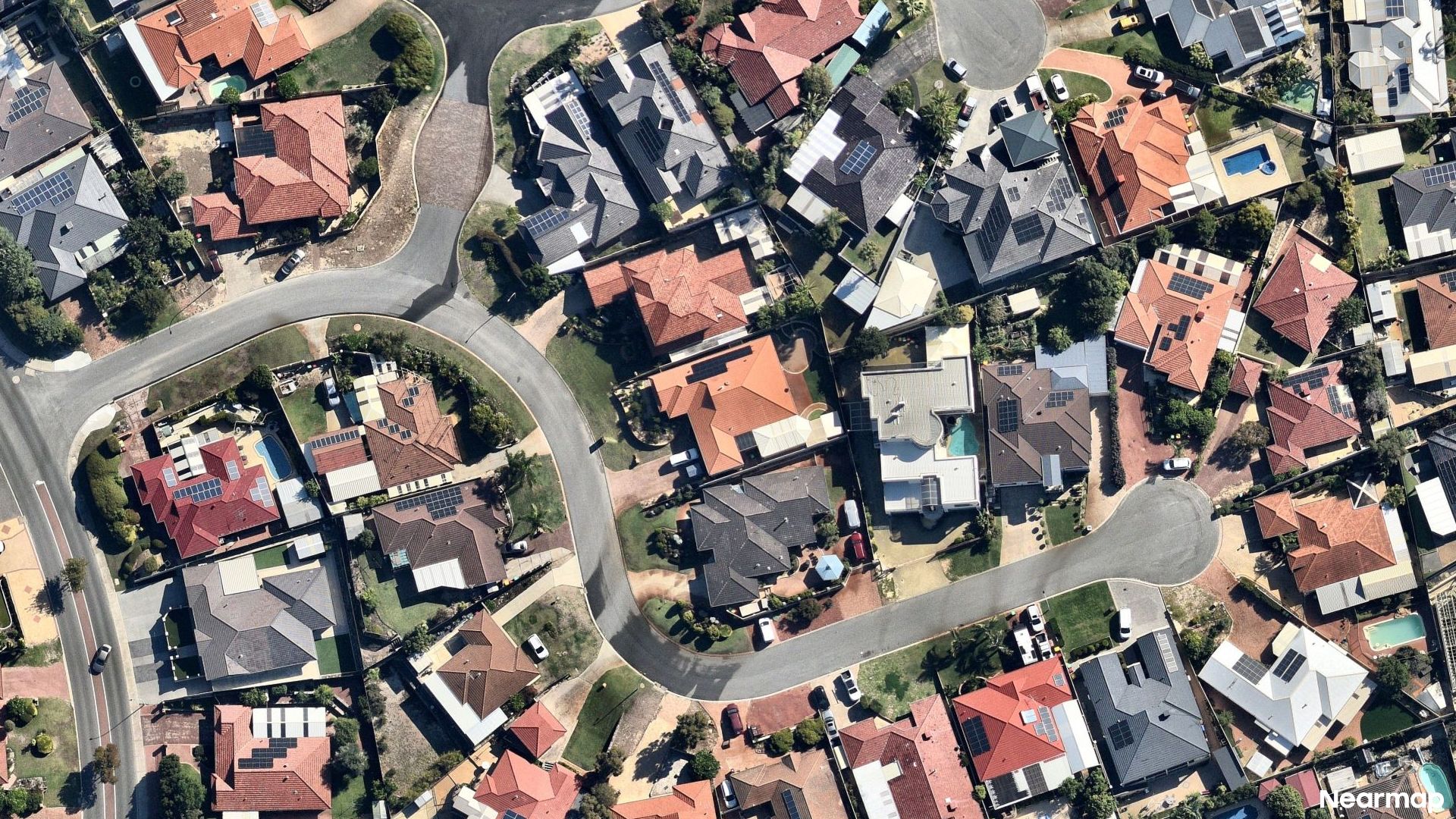 Vertical aerial view