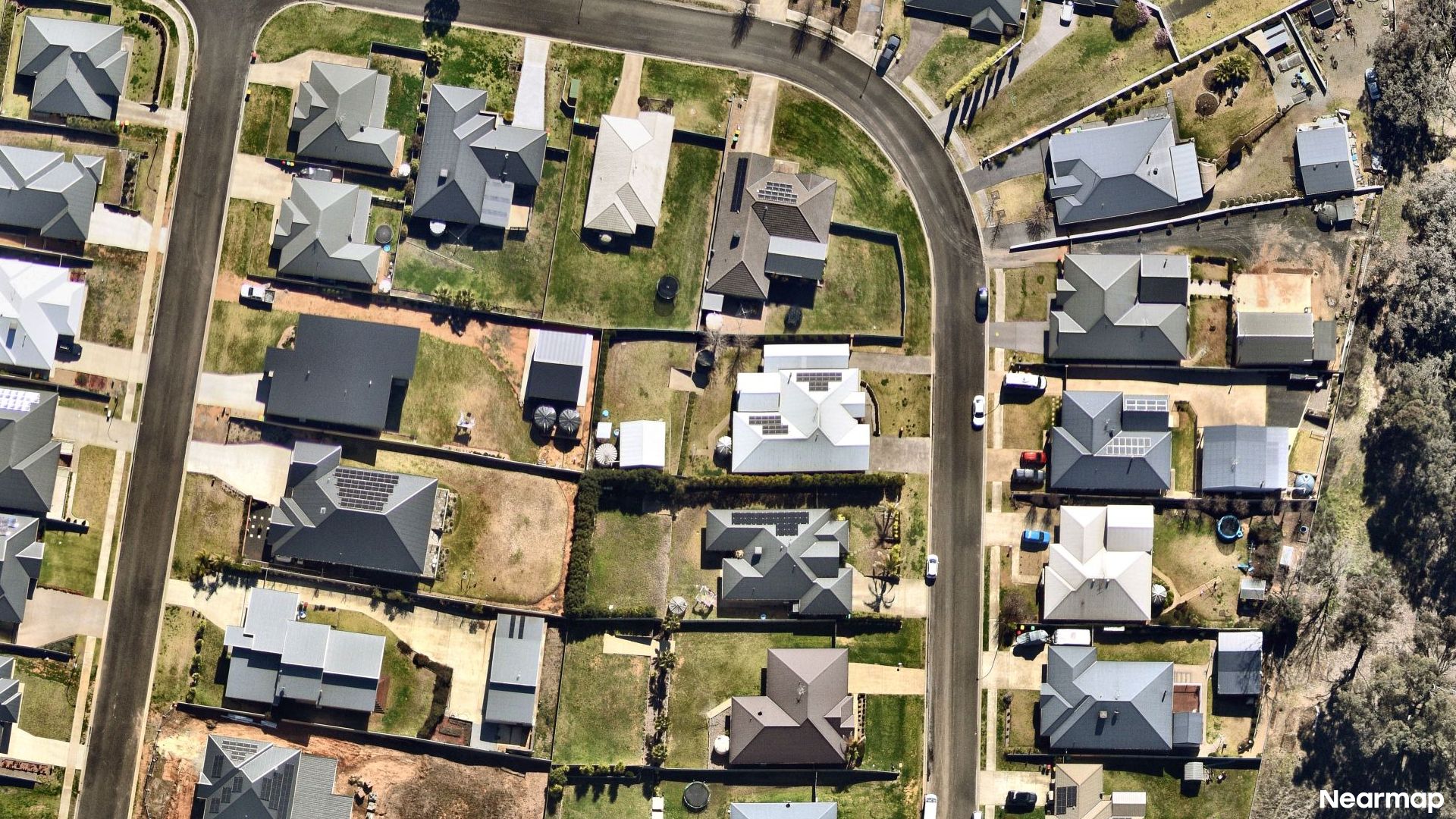 Vertical aerial view