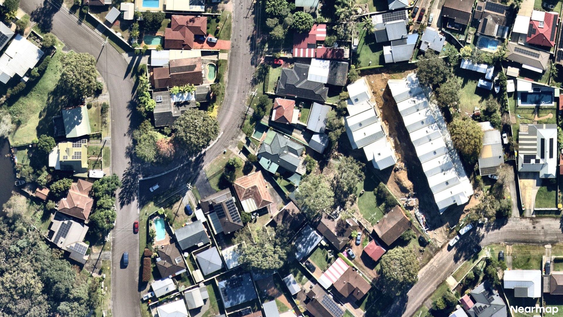 Vertical aerial view