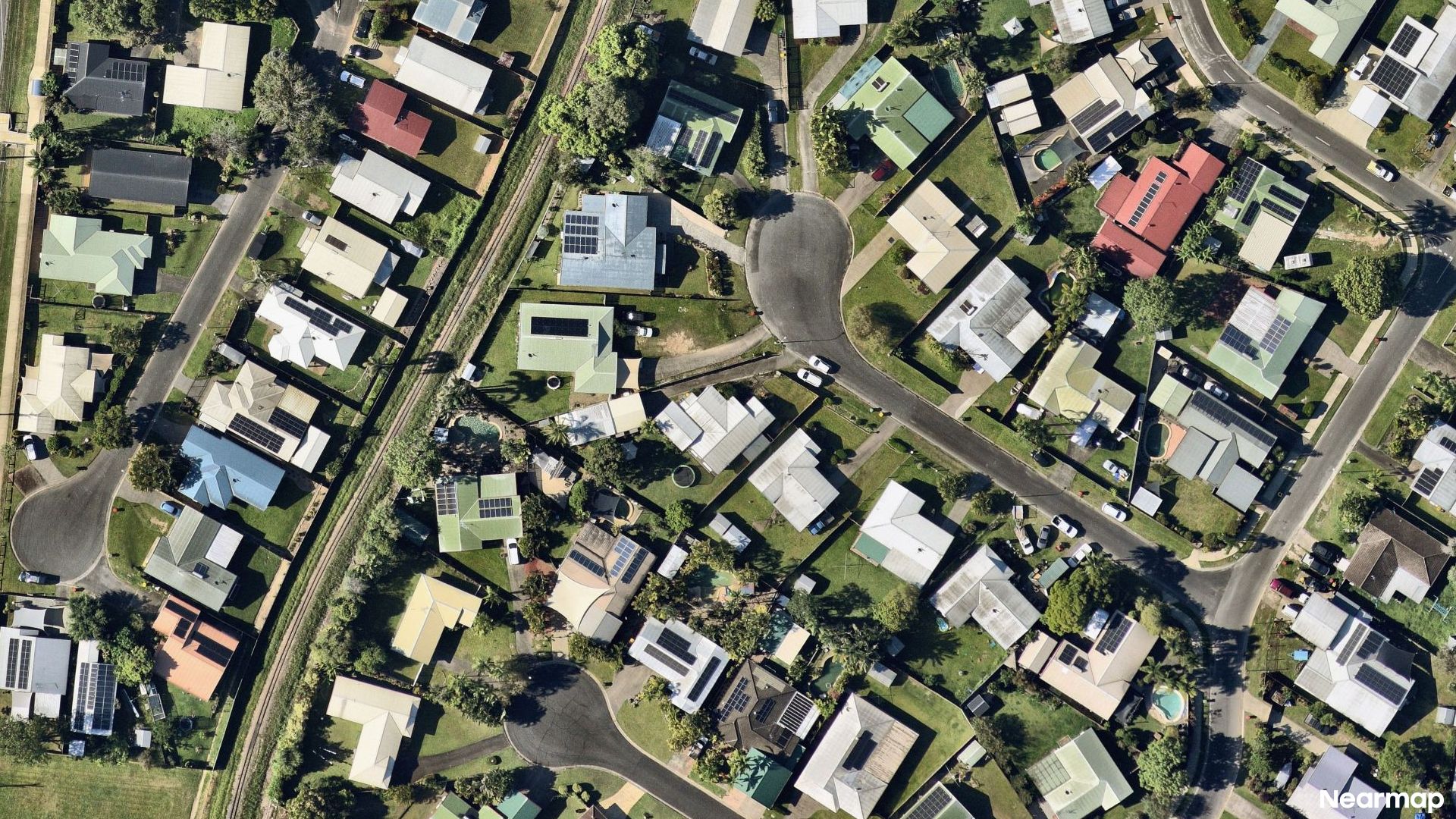 Vertical aerial view