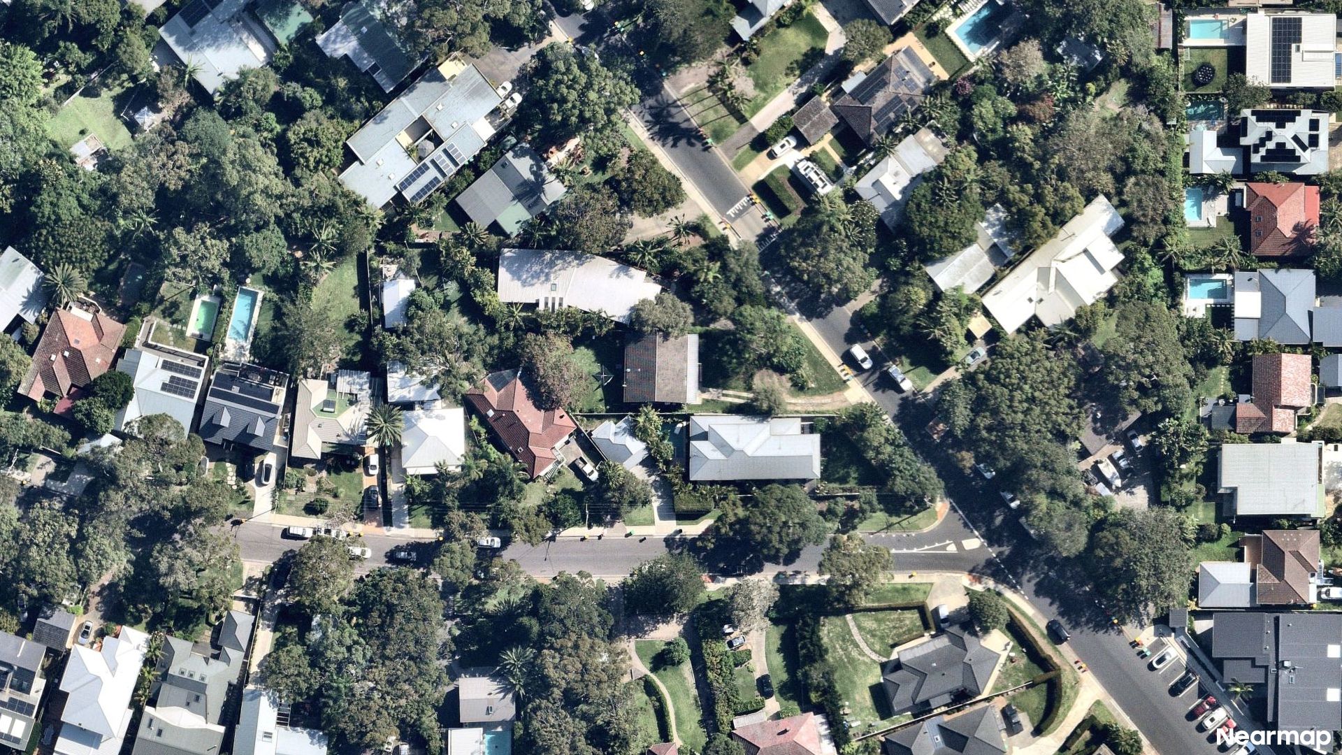 Vertical aerial view