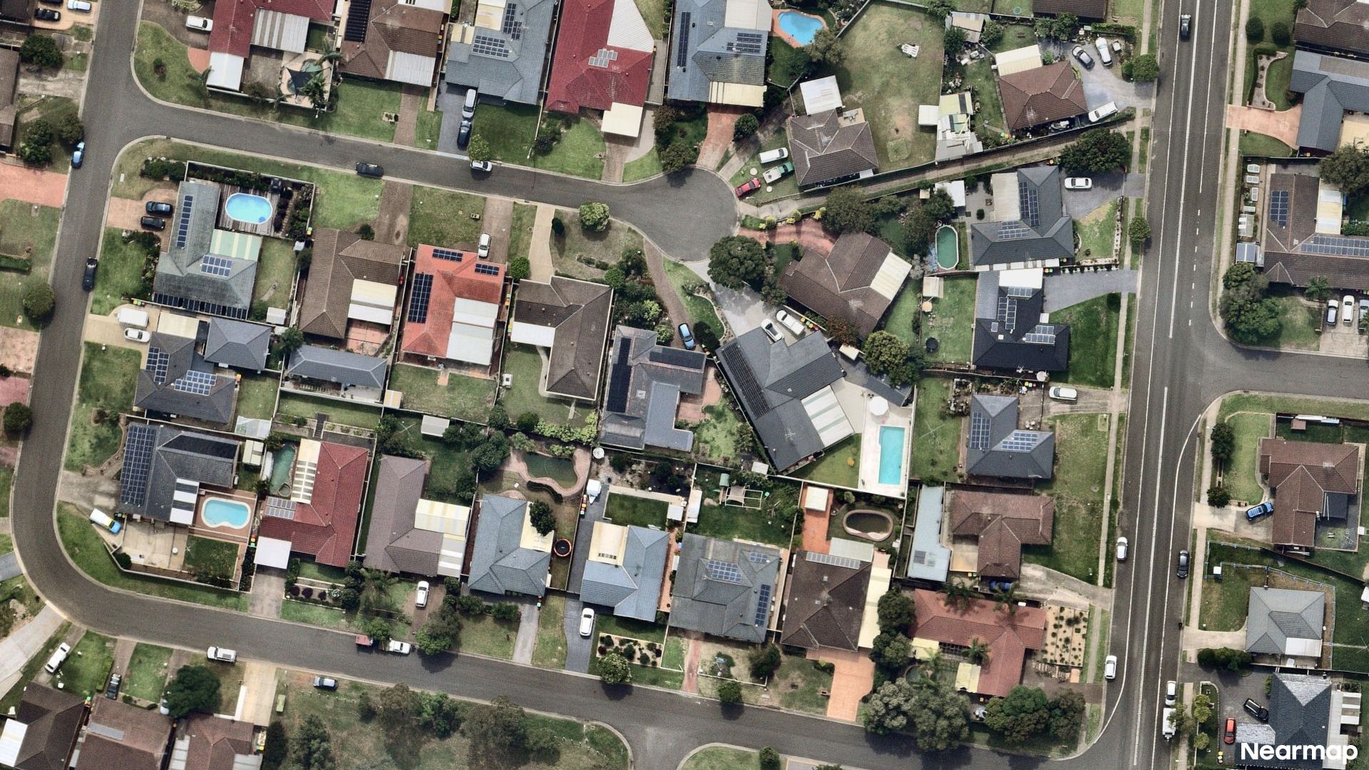 Vertical aerial view