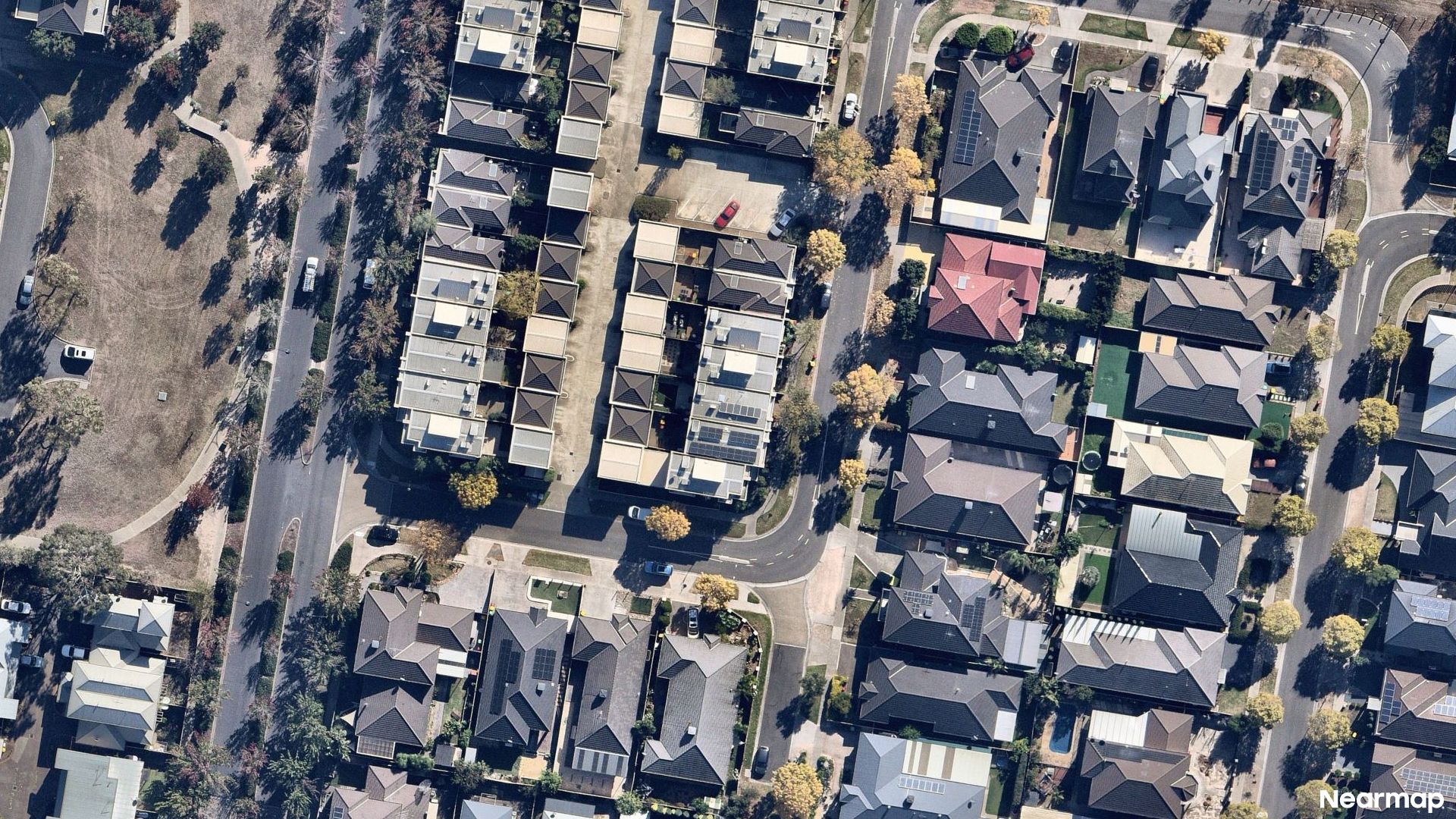 Vertical aerial view