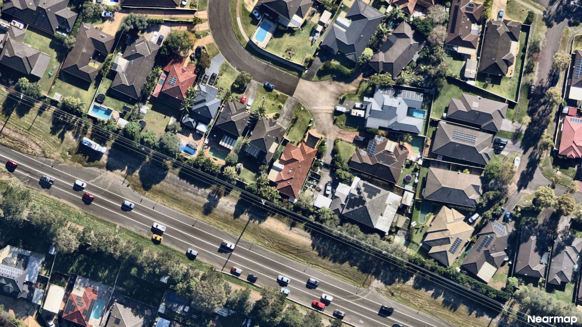 Vertical aerial view