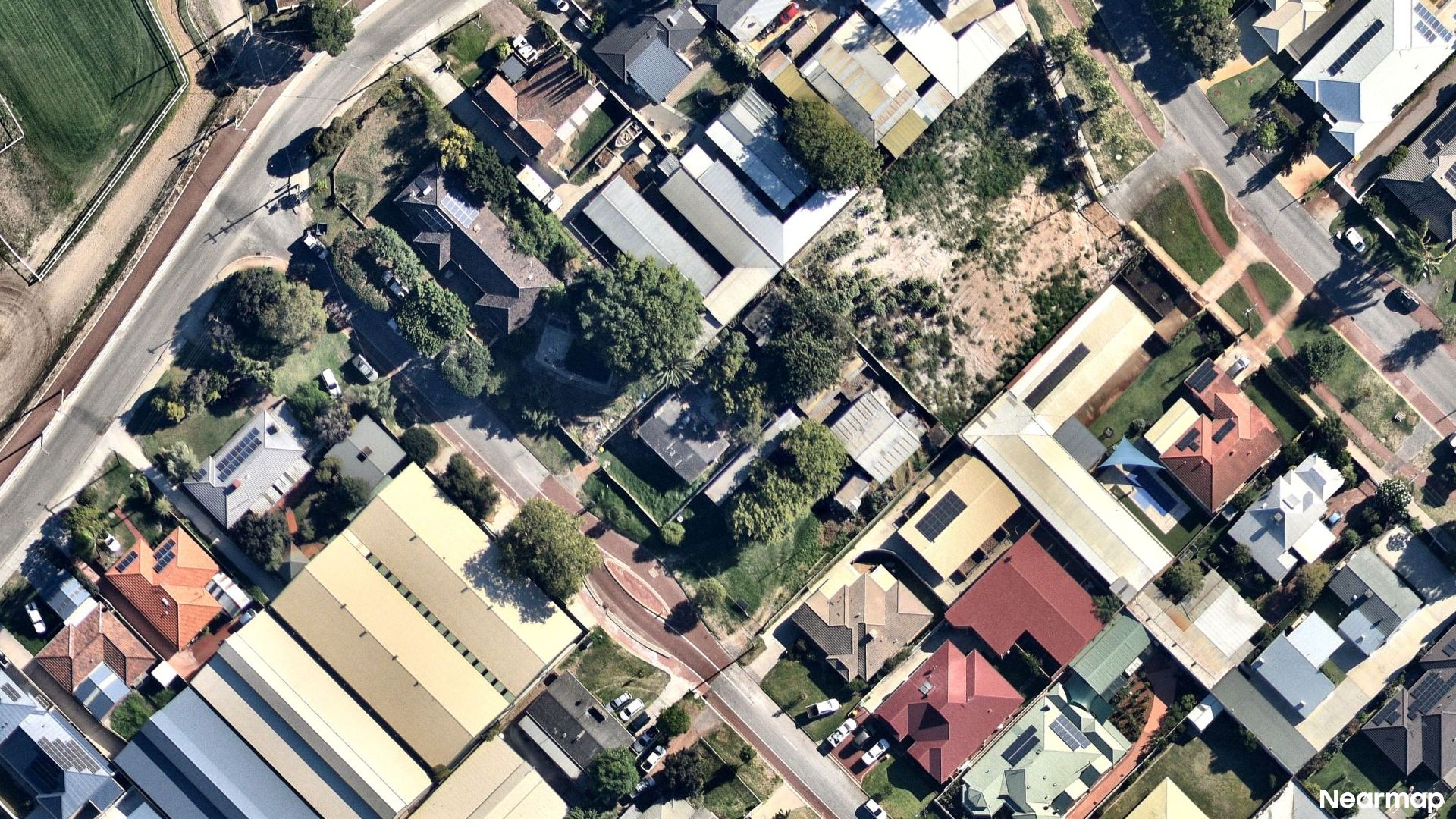 Vertical aerial view