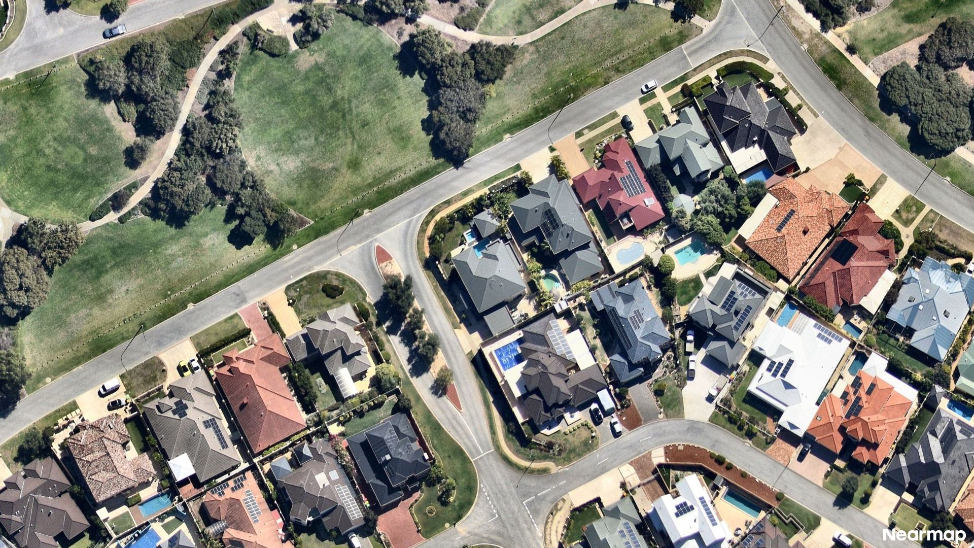 Vertical aerial view