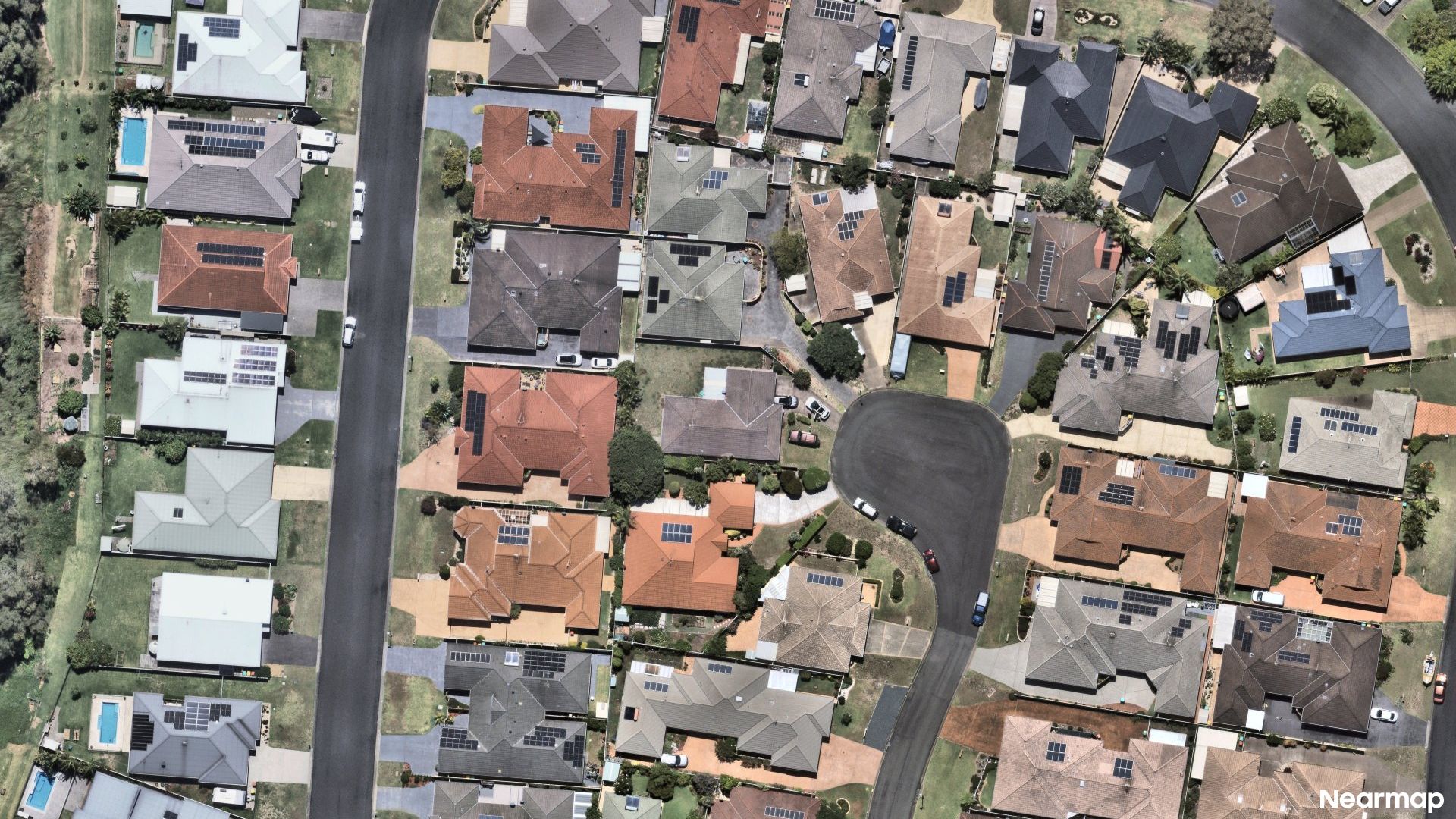 Vertical aerial view
