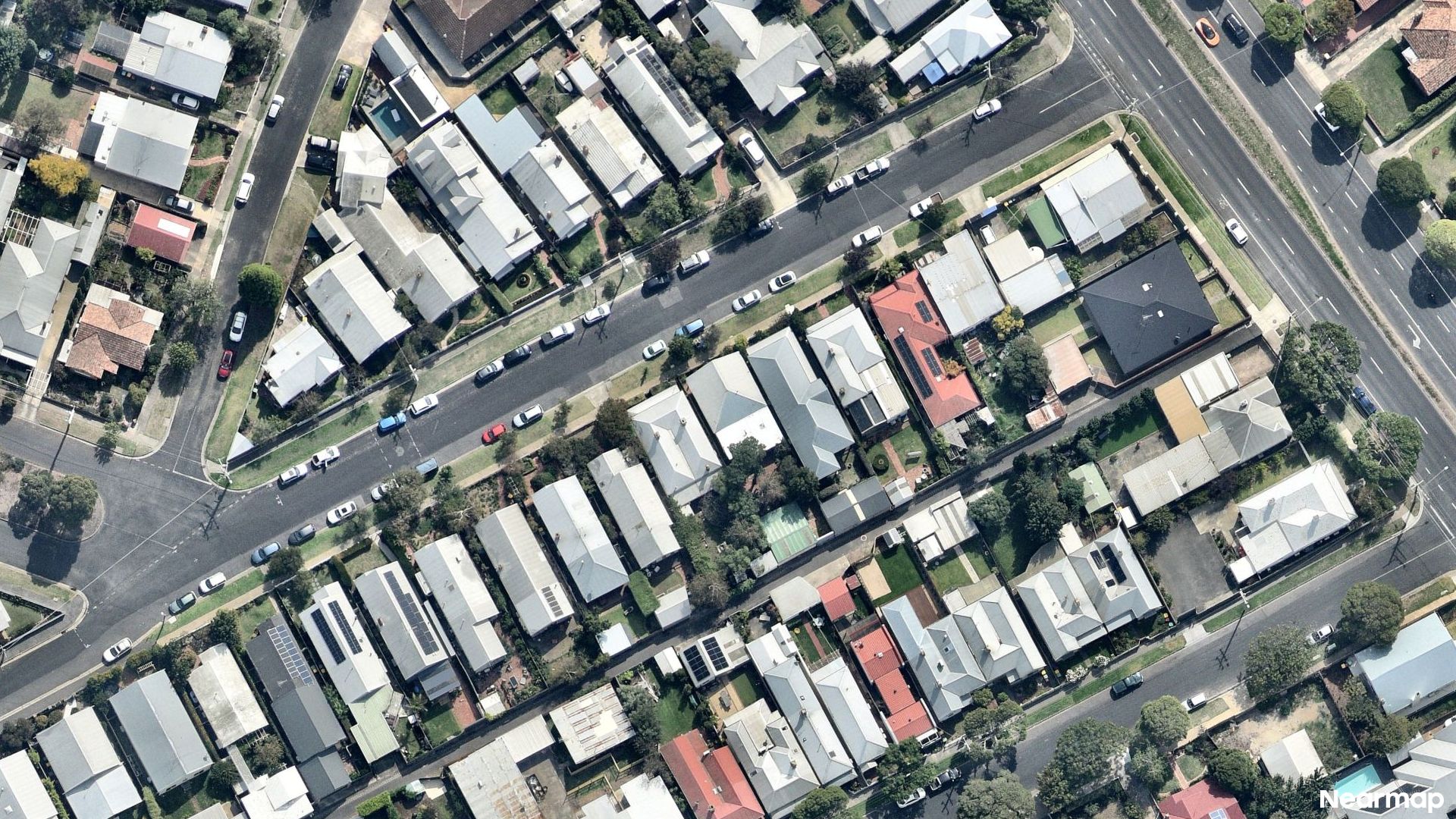 Vertical aerial view