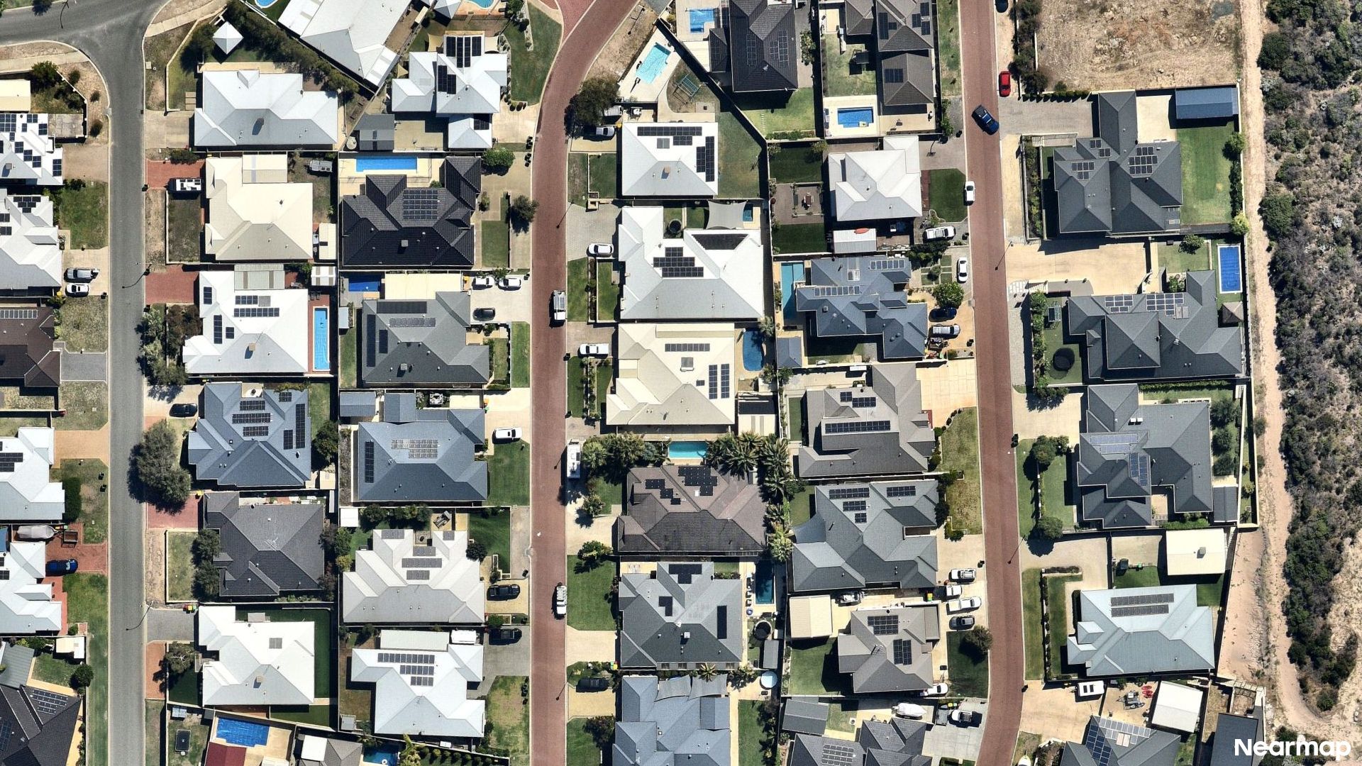 Vertical aerial view