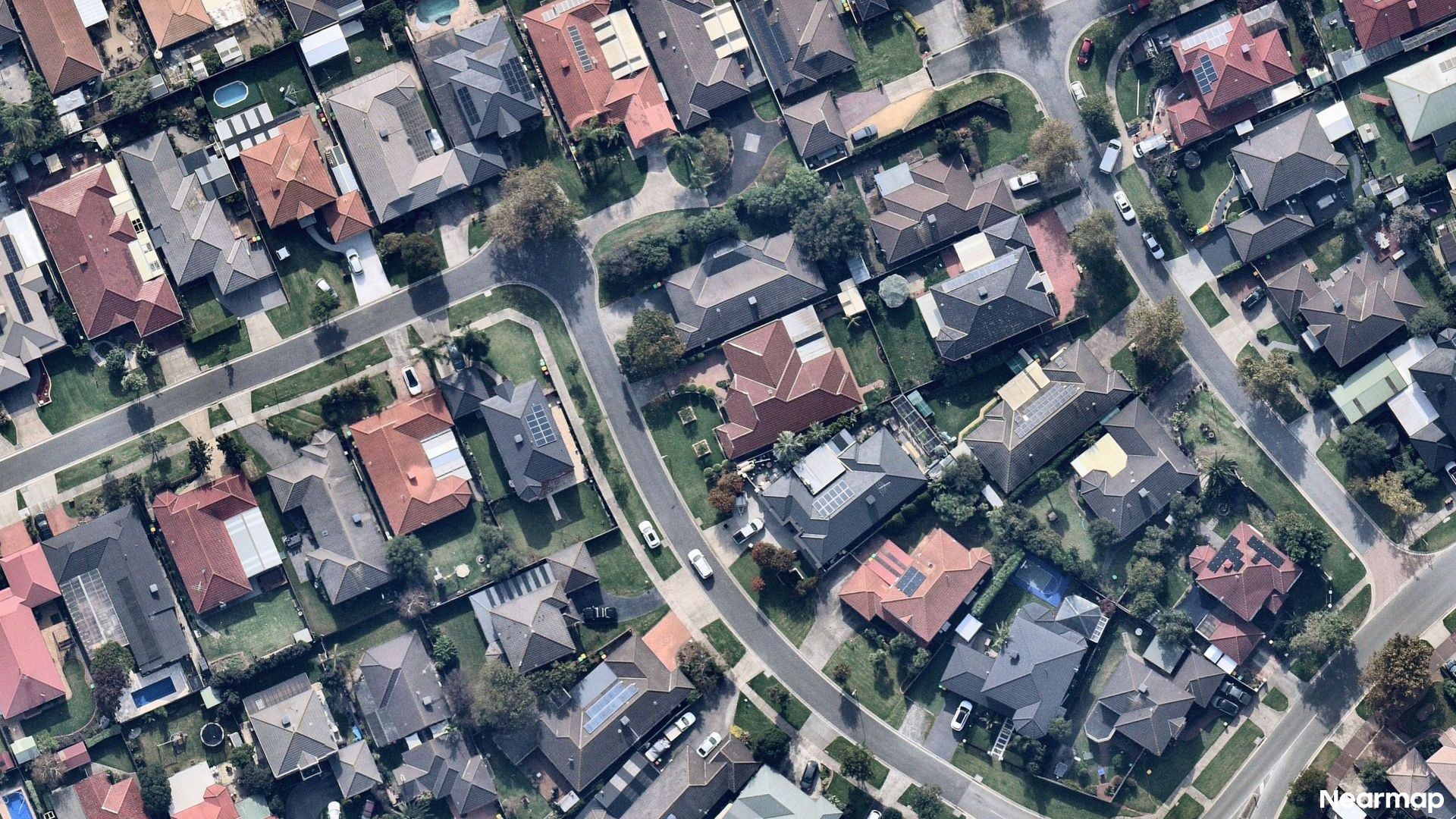 Vertical aerial view