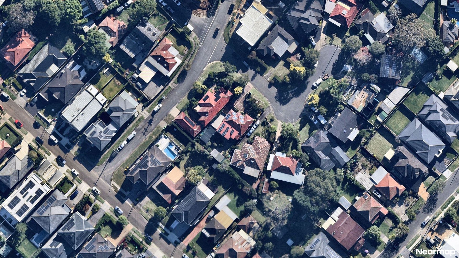 Vertical aerial view