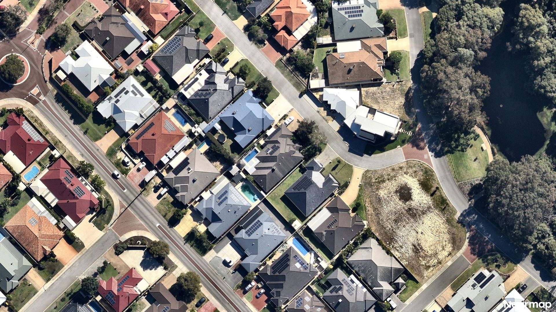 Vertical aerial view