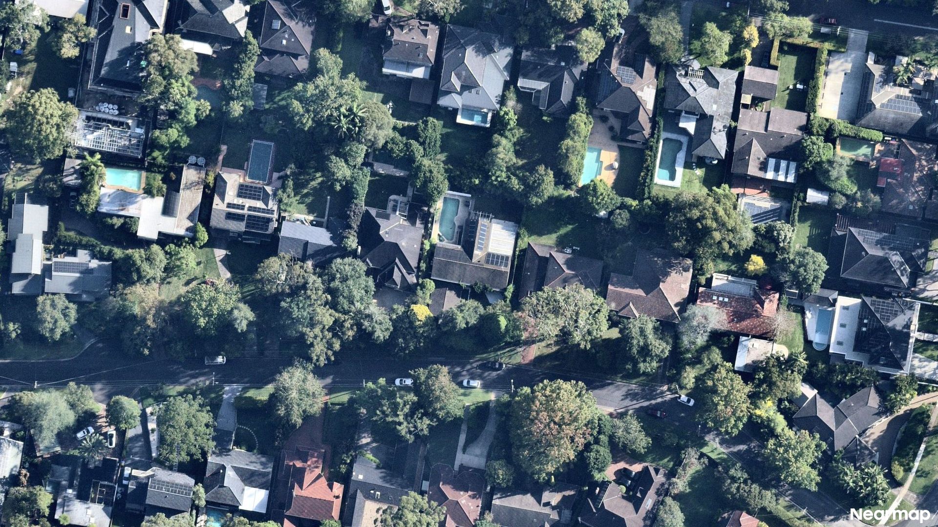 Vertical aerial view