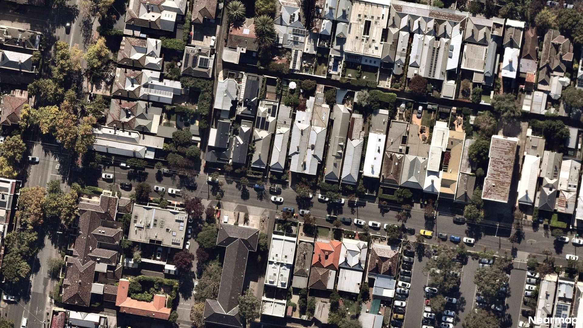 Vertical aerial view