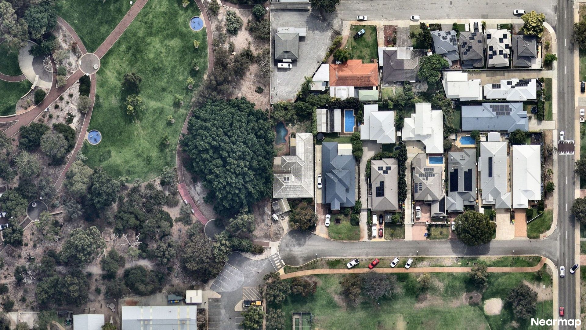 Vertical aerial view