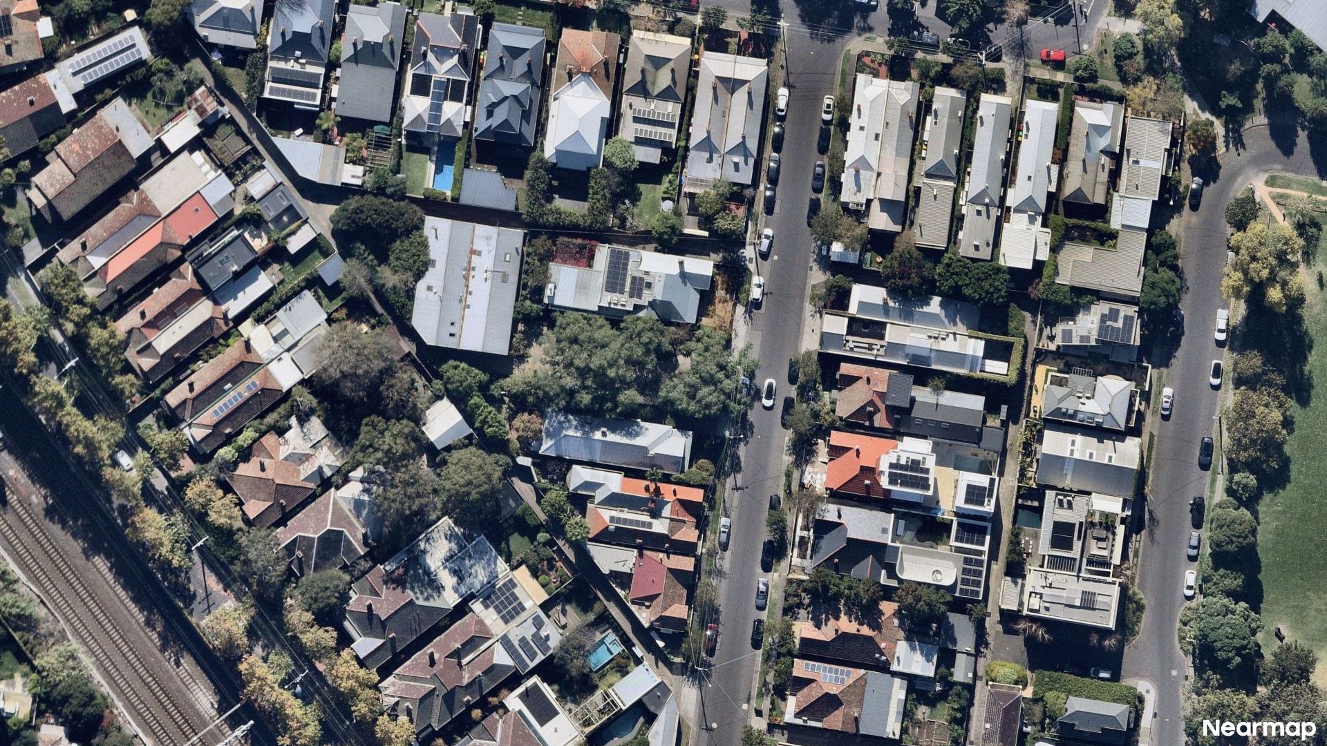 Vertical aerial view