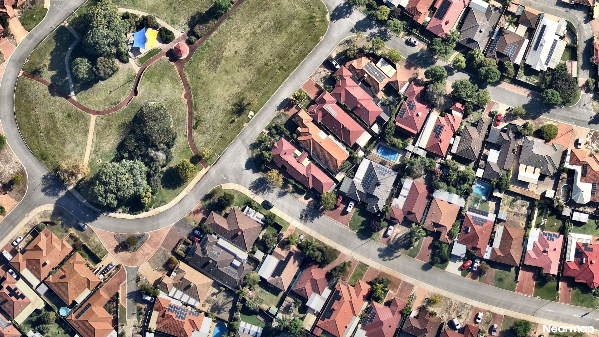 Vertical aerial view