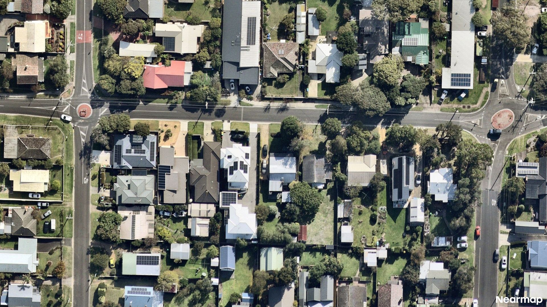 Vertical aerial view