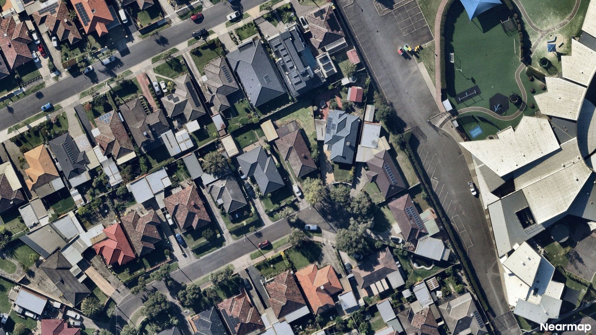 Vertical aerial view