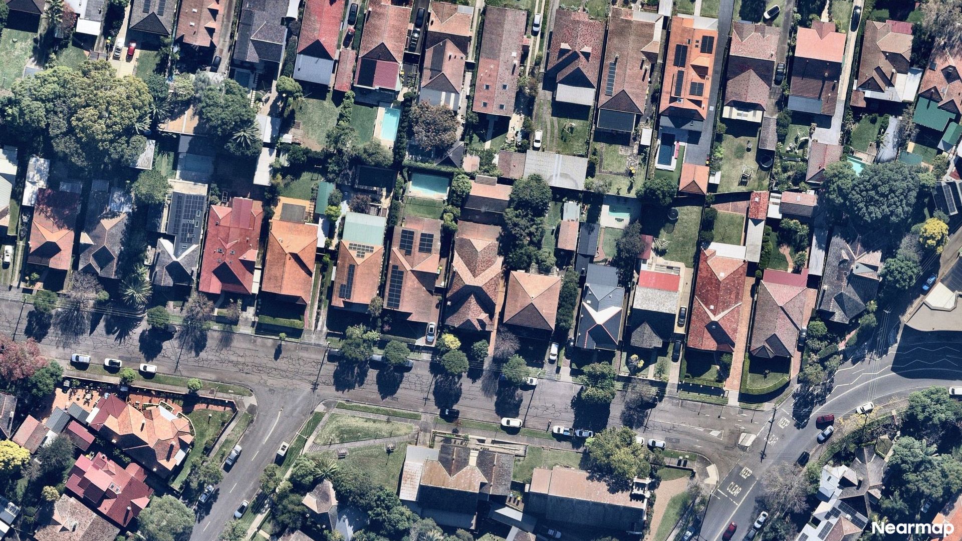 Vertical aerial view