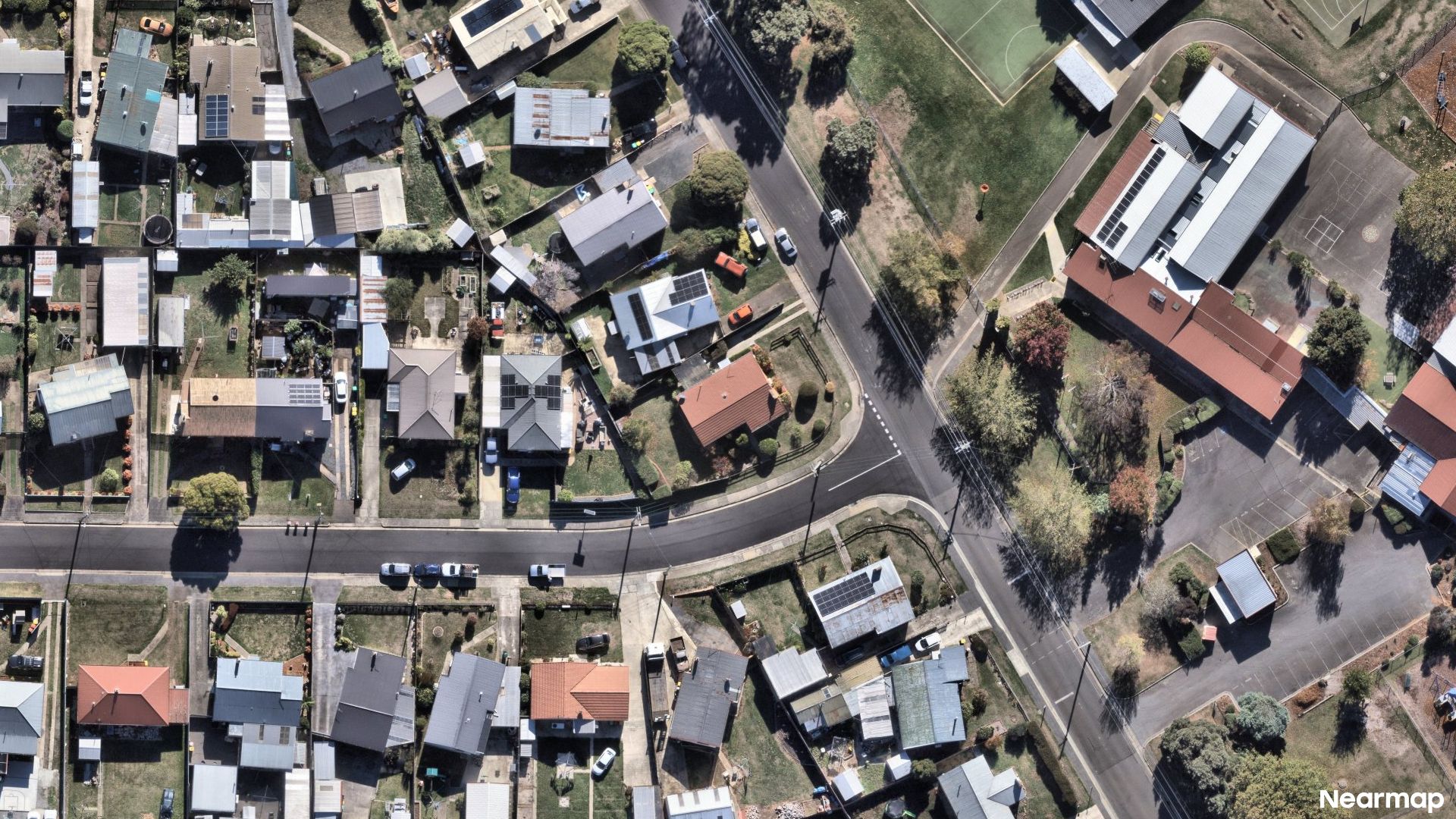 Vertical aerial view