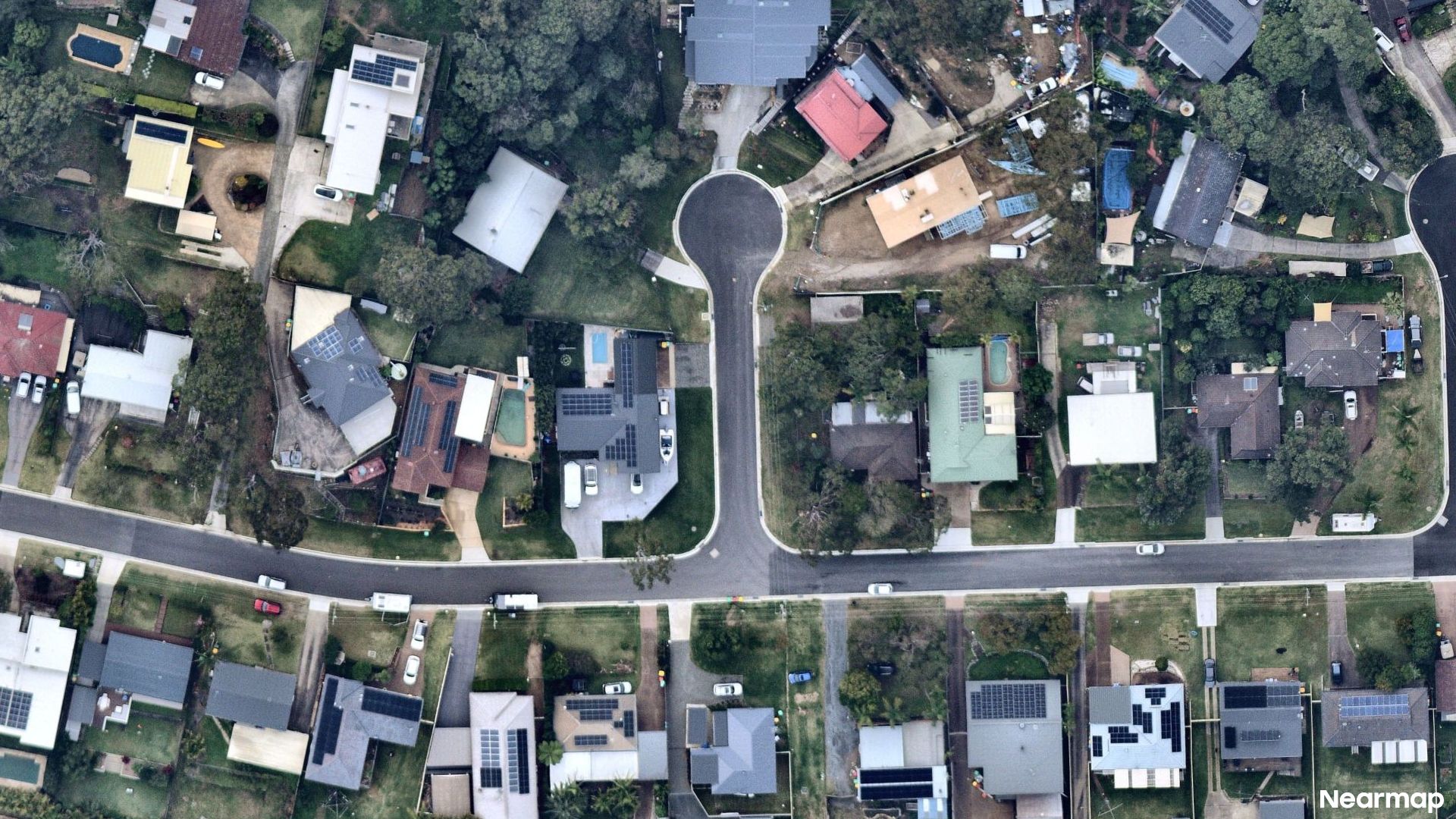 Vertical aerial view