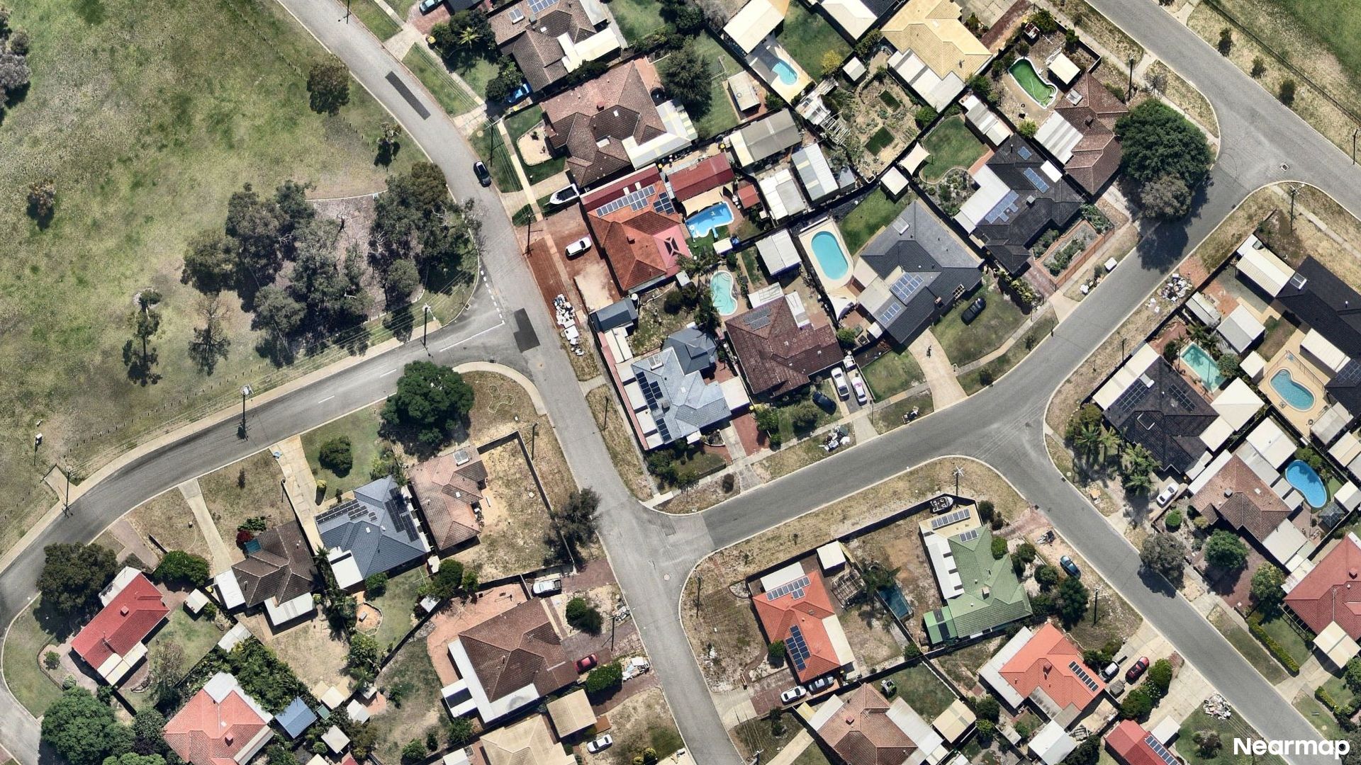 Vertical aerial view